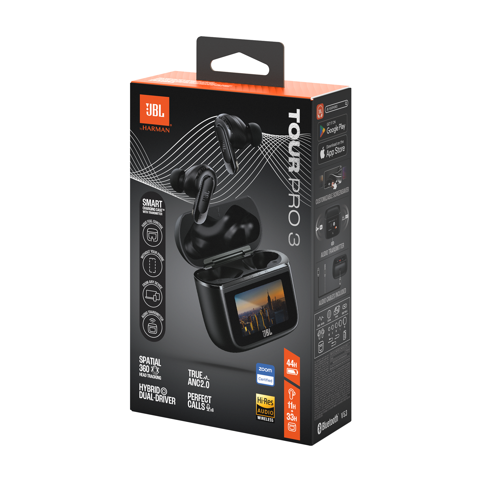 JBL Tour Pro 3 | ハイレゾワイヤレス対応ハイブリッドノイズ